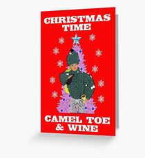 Tarjeta de felicitación Tiempo de Navidad - Camel Toe & Wine !! Rude / Funny Christmas Design!
