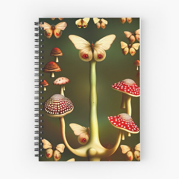 Item preview, Mysterious tree of fly agarics and butterflies designed and sold by GorinART.
