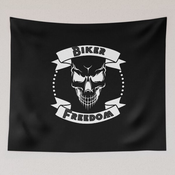 Item preview, Biker Freedom skull T-shirt designed and sold by HdCd-clo.
