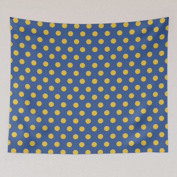 Item preview, Yellow and Blue Polka Dots designed and sold by patterniastudio.