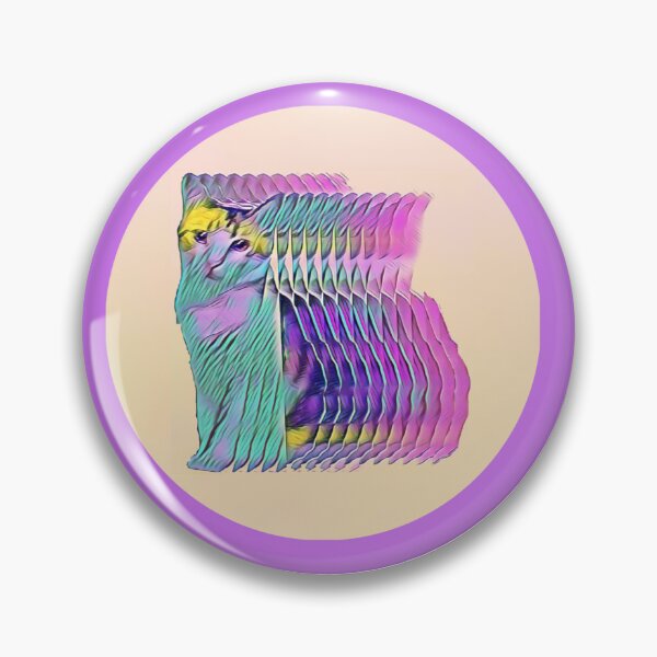 Item preview, Psychedelic trippy cat  designed and sold by Cyberomiz.