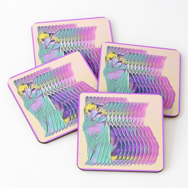 Item preview, Psychedelic trippy cat  designed and sold by Cyberomiz.