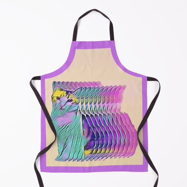 Item preview, Psychedelic trippy cat designed and sold by Cyberomiz.