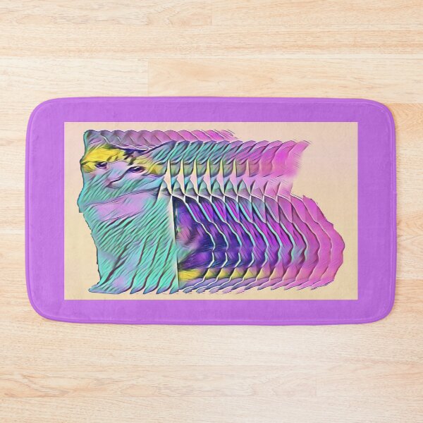 Item preview, Psychedelic trippy cat  designed and sold by Cyberomiz.