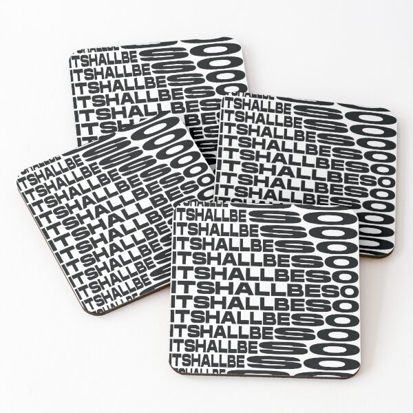 Item preview, IT SHALL BE SO repeated text in black designed and sold by hockeng.
