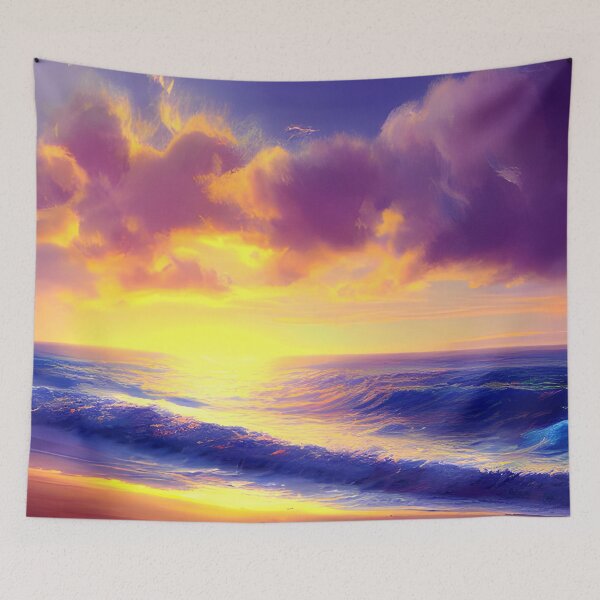 Item preview, blue ocean, sunset #8 designed and sold by supeart.