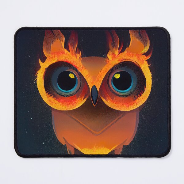 Item preview, Cute Owl with Flames Sticker  designed and sold by TheCreativeFab.