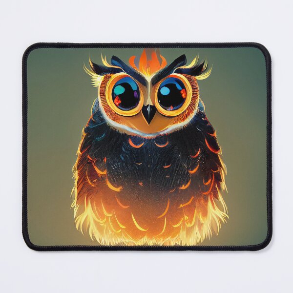 Item preview, Cute Owl with Flames Sticker  designed and sold by TheCreativeFab.