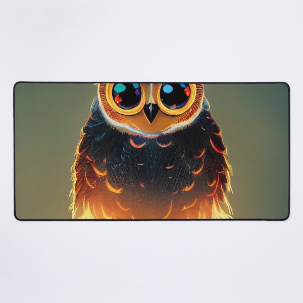 Item preview, Cute Owl with Flames Sticker designed and sold by TheCreativeFab.