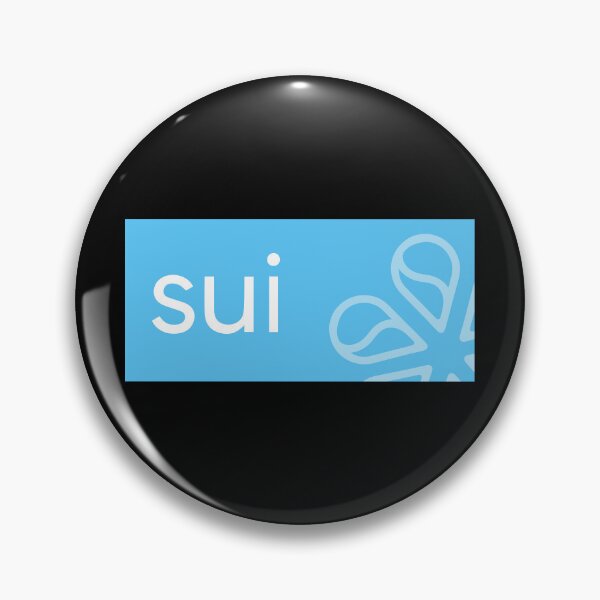 Item preview, Sui SUI Crypto Altcoin - Simple Blue Abstraction designed and sold by CryptoMoods.