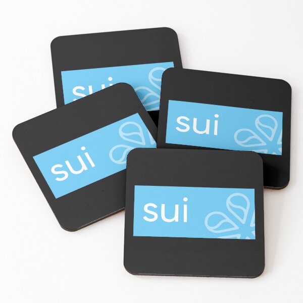 Item preview, Sui SUI Crypto Altcoin - Simple Blue Abstraction designed and sold by CryptoMoods.
