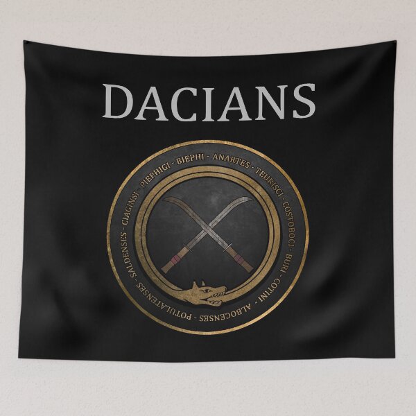 Item preview, Dacia - Ancient Dacian Tribes - Draco and Falx Symbol designed and sold by Agema Apparel.