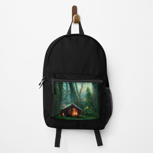 Item preview, Forest cabin with fairytale magic - Fantasy dream designed and sold by Monkyra.