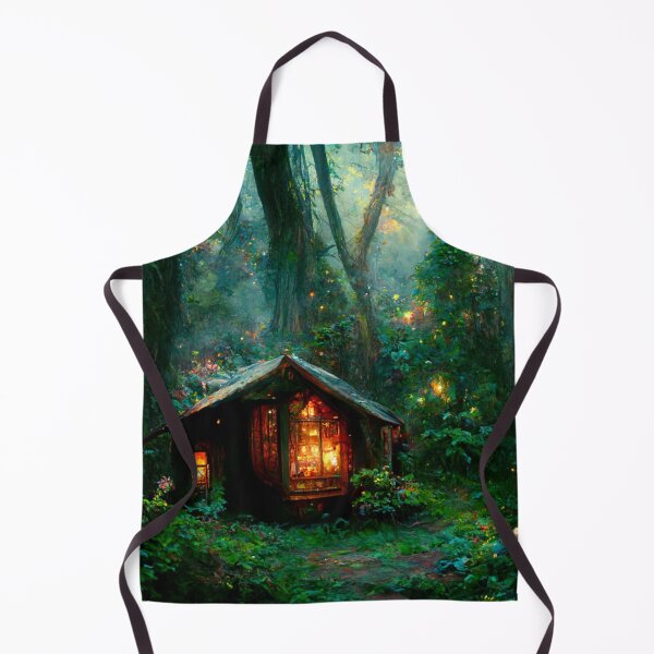 Item preview, Forest cabin with fairytale magic - Fantasy dream designed and sold by Monkyra.
