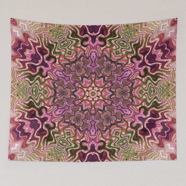 Item preview, Hippie Vibes Kaleidoscope Abstract Radial Symmetry Pattern Boho Aesthetic Art 1 of 12 designed and sold by Beachy.
