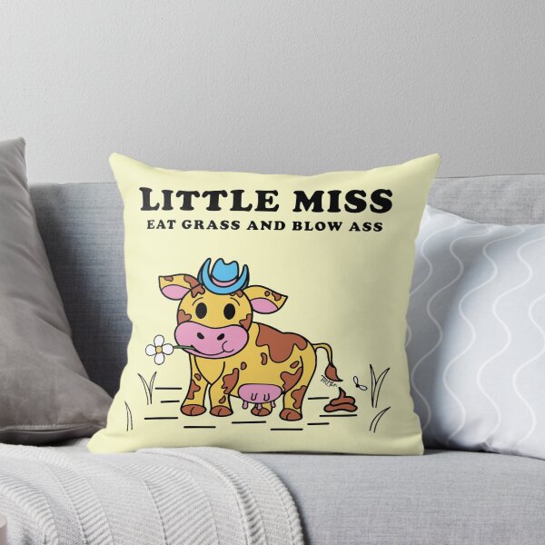 Item preview, Little Miss Eat Grass and Blow Ass Cow designed and sold by Tori Thomas.