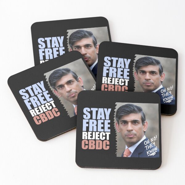 Item preview, Stay free reject cbdc sticker, Rishi Sunak doesn’t want you to know. Britcoin designed and sold by Giovanni-c.