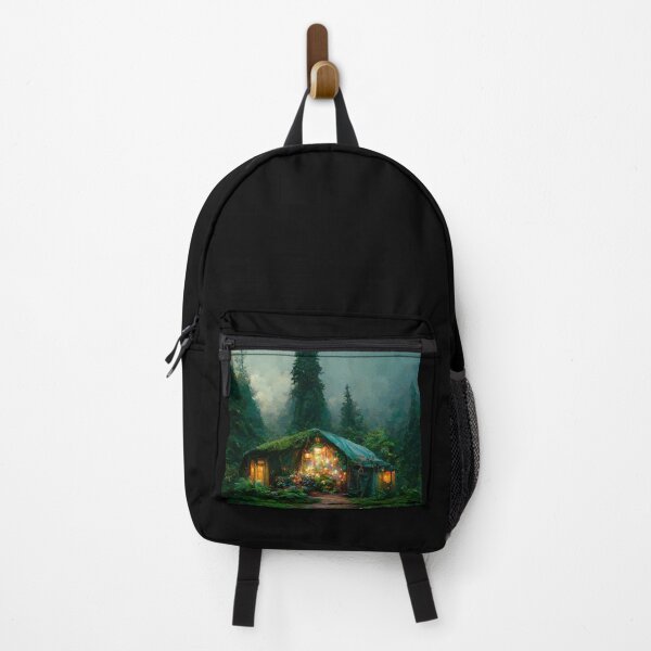 Item preview, Forest cabin with fairytale magic - Fantasy dream designed and sold by Monkyra.
