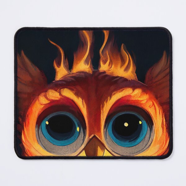 Item preview, Cute Owl with Flames Sticker designed and sold by TheCreativeFab.