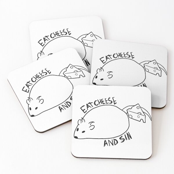 Item preview, Eat cheese and sin chunky boy funny meme rat designed and sold by lemonsNlavender.