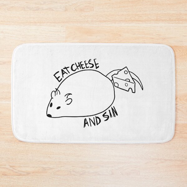 Item preview, Eat cheese and sin chunky boy funny meme rat designed and sold by lemonsNlavender.