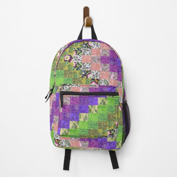 Item preview, Square mosaic in patchwork style with patterns and flowers designed and sold by ErisMerch.