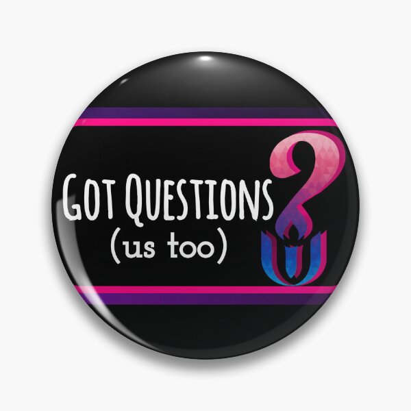 Item preview, Got questions? Pink and purple Unitarian Universalism  designed and sold by KCAbdelnour.
