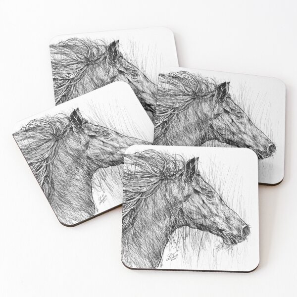 Item preview, HORSE - pencil portrait .1 designed and sold by lautir.