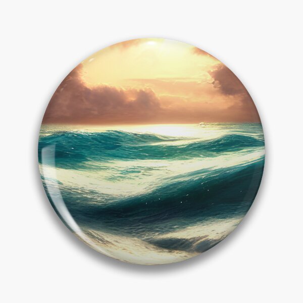 Item preview, blue ocean waves #115 designed and sold by supeart.