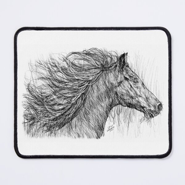 Item preview, HORSE - pencil portrait .1 designed and sold by lautir.