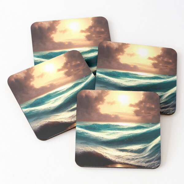 Item preview, blue ocean waves #115 designed and sold by supeart.