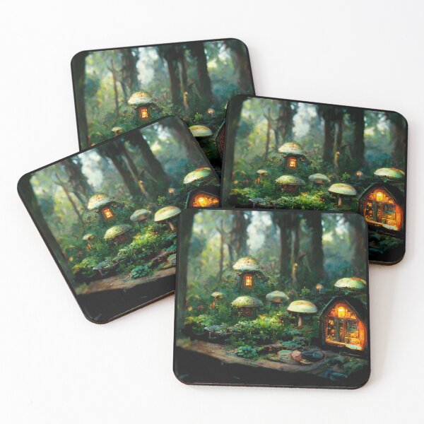 Item preview, Forest cabin with fairytale magic - Fantasy dream designed and sold by Monkyra.