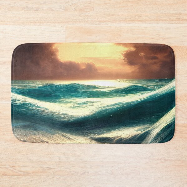 Item preview, blue ocean waves #115 designed and sold by supeart.