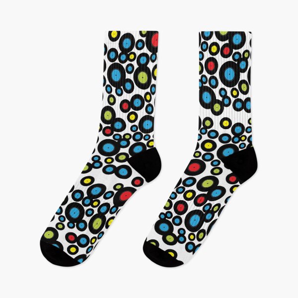 Item preview, DJ Retro Vinyl Records Pattern designed and sold by HotHibiscus.
