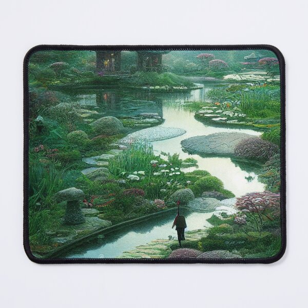 Item preview, Green landscape on the river. designed and sold by Maniock.