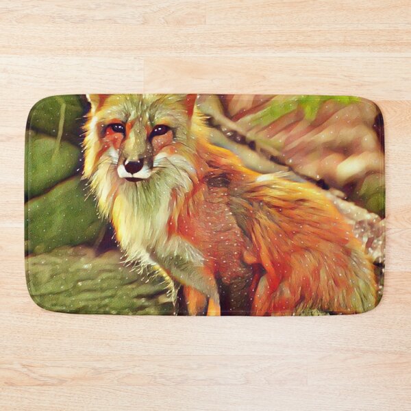 Item preview,  Wild fox in forest designed and sold by MagiLand ⭐⭐⭐⭐⭐.