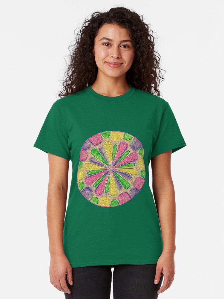 Alternate view of Abstract Flower Classic T-Shirt