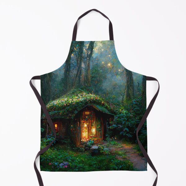 Item preview, Forest cabin with fairytale magic - Fantasy dream designed and sold by Monkyra.