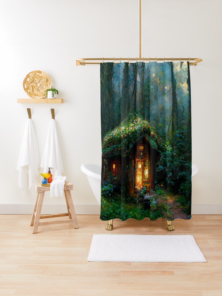 Fairy Forest Shower Curtain Fantasy Forest Magic Tree Dream