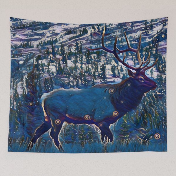 Item preview, Wild deer in forest designed and sold by MagiLand ⭐⭐⭐⭐⭐.