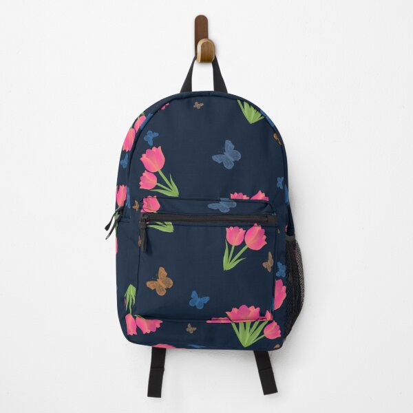 Item preview, Butterfly Tulip Pattern - Navy designed and sold by JaselviiStudio.