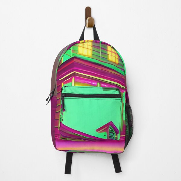 Item preview, Haunted House Vaporwave, Ai Generated Art designed and sold by ACC .