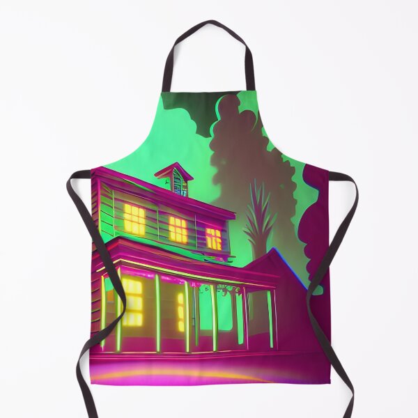 Item preview, Haunted House Vaporwave, Ai Generated Art  designed and sold by ACC .
