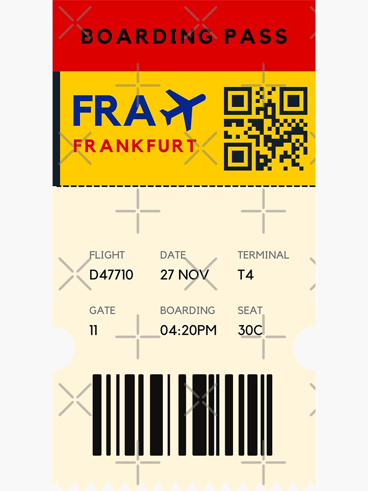 travel ticket frankfurt