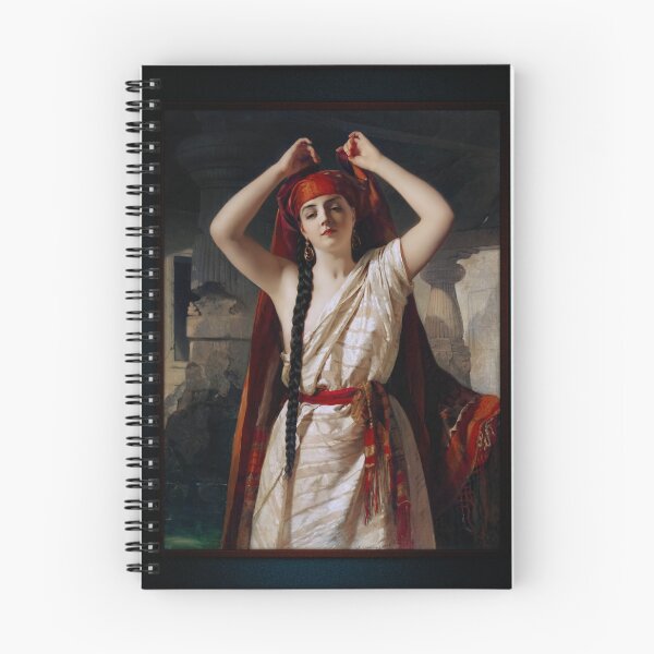 Item preview, An Egyptian Girl Preparing For The Bath by Henry Guillaume Schlesinger Remastered Xzendor7 Classical Art Old Masters Reproductions designed and sold by Xzendor7 Digital Art Creations.