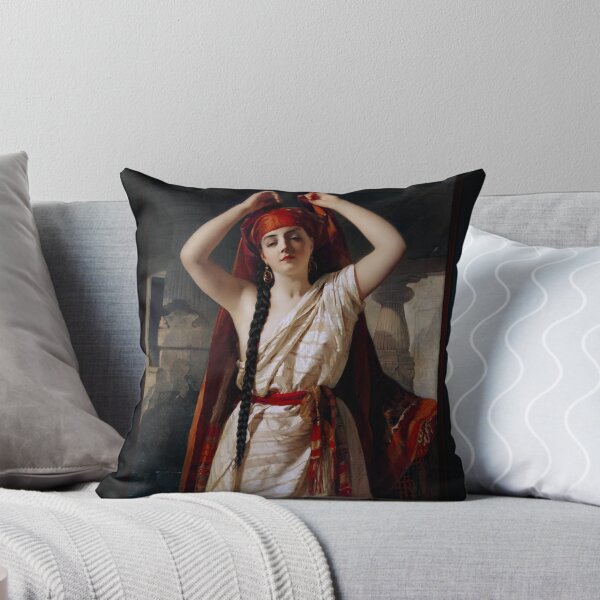 Item preview, An Egyptian Girl Preparing For The Bath by Henry Guillaume Schlesinger Remastered Xzendor7 Classical Art Old Masters Reproductions designed and sold by Xzendor7 Digital Art Creations.
