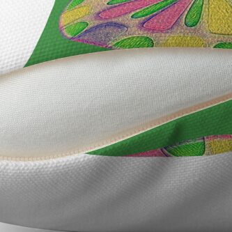 Alternate view of Abstract Flower Floor Pillow