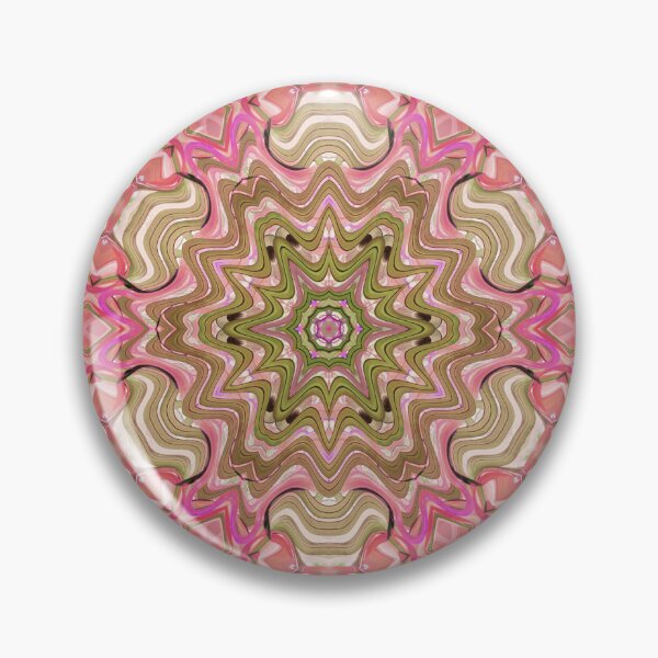 Item preview, Hippie Vibes Kaleidoscope Abstract Radial Symmetry Pattern Boho Aesthetic Art 2 of 12 designed and sold by Beachy.