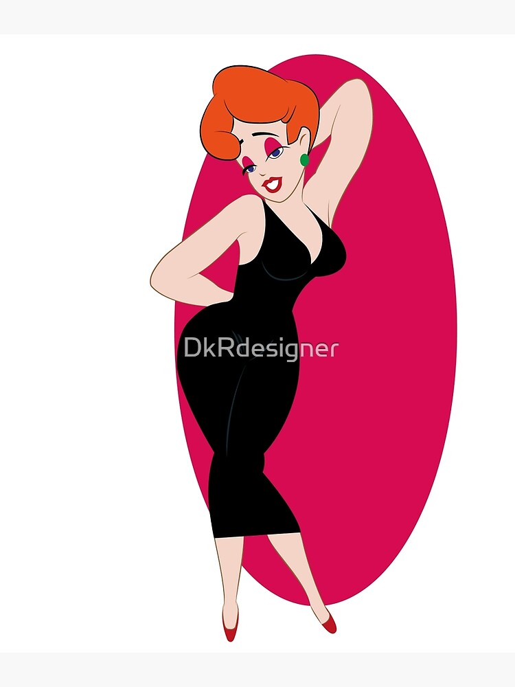 "Cartoon Diva" Poster for Sale by DkRdesigner | Redbubble