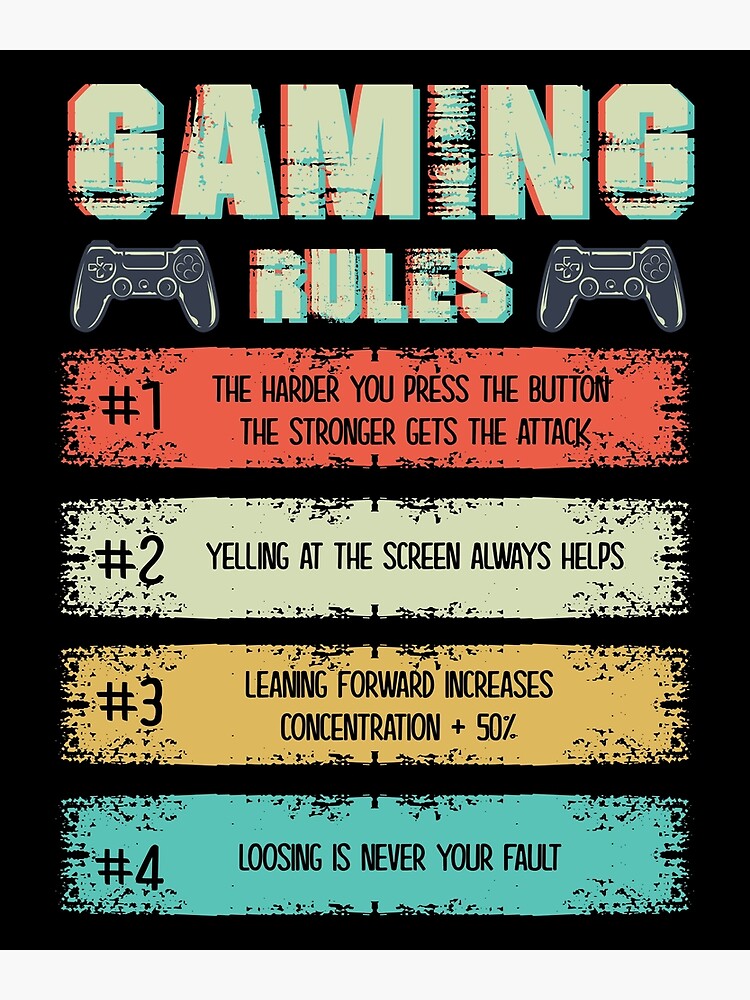 Gamer Logic Gaming Gift Video Games Gamer Poster for Sale by Lenny Stahl